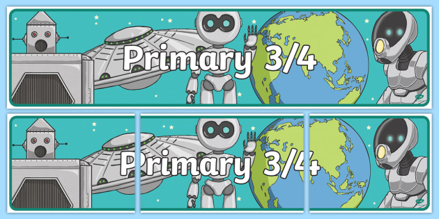 Welcome to Primary Display Banner-Scottish (teacher made)