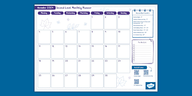 November Calendars | twinkl.co.uk
