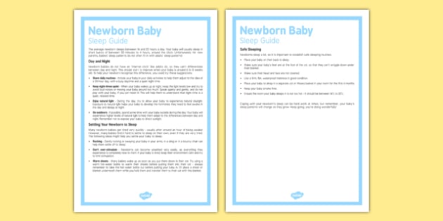 Sleep Handouts for Parents | Easy to Print | Twinkl