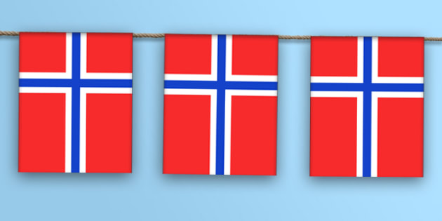 Norway Flag Bunting