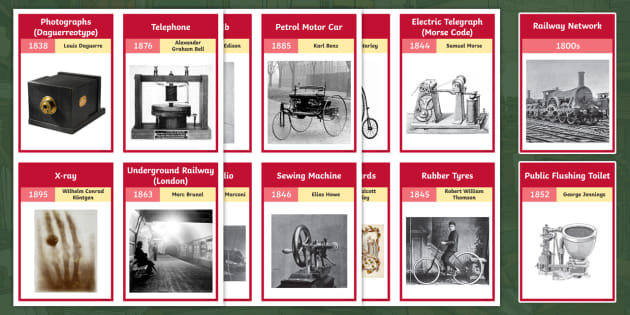 Victorian Inventions Flashcards British History Parents