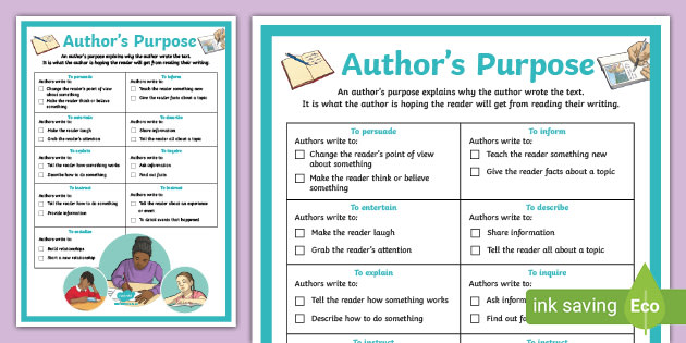 Author's Purpose Card and Board Game