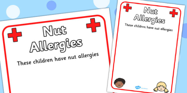 Pupil Nut Allergies Information Poster - Nut, Nut Allergy