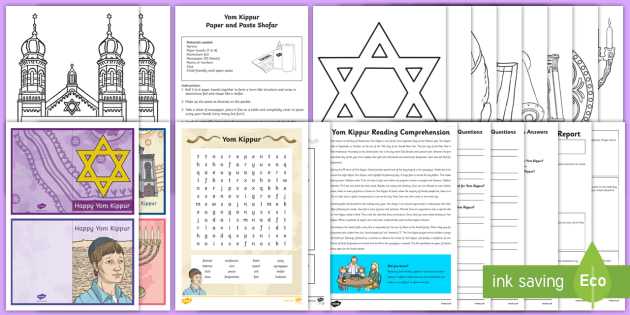 Yom Kippur Activity Pack (teacher made)