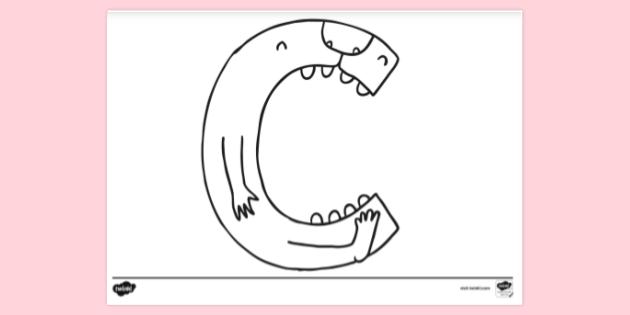 Free Letter C Colouring Page - Primary Resources