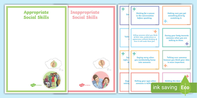 What Are Appropriate and Inappropriate Social Skills? What Are Appropriate and Inappropriate Social Skills?