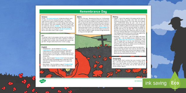 Remembrance Day Lesson Plans Ideas Ks1 Year 1 2