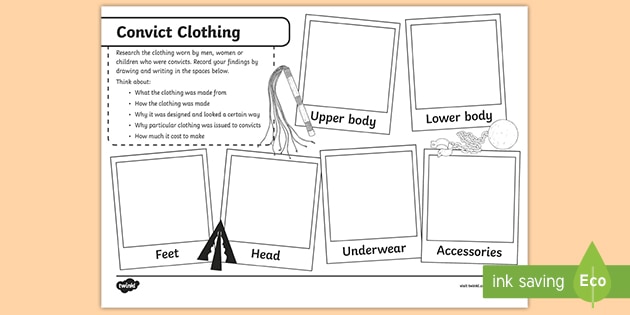 Australian Convict Clothing | Information and Resources