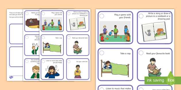 FREE! - How to Feel Better Activity - Printable Cards - Twinkl