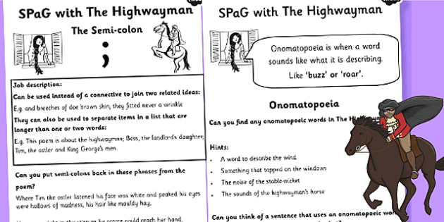 what is the highwayman poem about