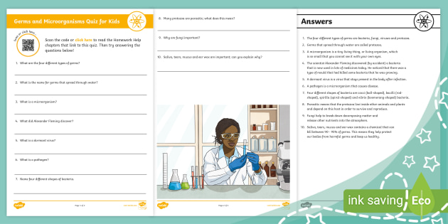 Germs and Microorganisms Quiz for Kids