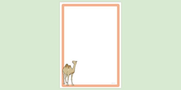 FREE! - Simple Blank Camel Page Border (teacher made)