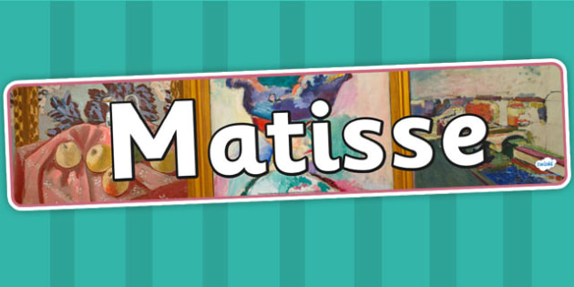 Free Matisse Display Banner Teacher Made