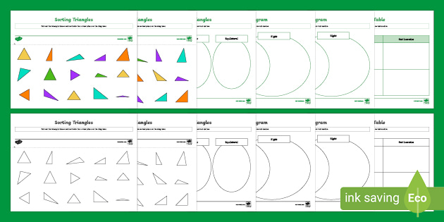 Types of Triangles Sorting Activities (teacher made)