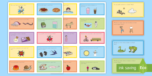 Practice Questions for Having a Conversation Cards