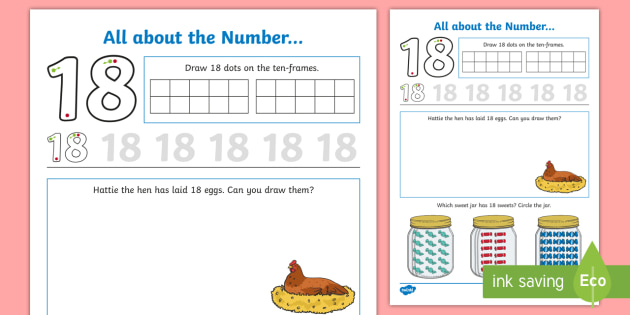 all-about-number-18-worksheet-teacher-made