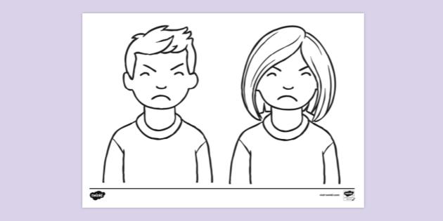FREE! - Anger Colouring Sheet | Colouring Sheets