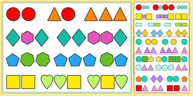 visual tracking exercises shapes teacher made