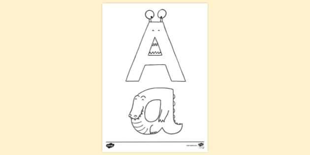 free-letter-a-colouring-sheets-teacher-made