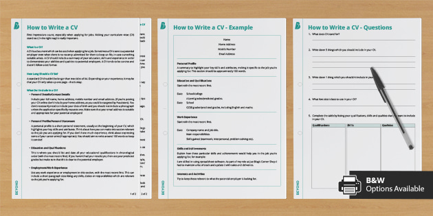 How To Write Cv : Cv Resume Templates Examples Doc Word Download