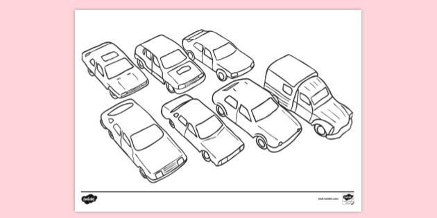 Free Toy Cars Colouring Sheet Colouring Sheets