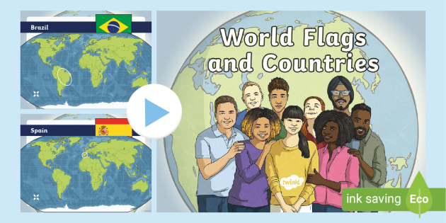 100 PICS Flags of The World Travel Game - Geography Flash Card Quiz