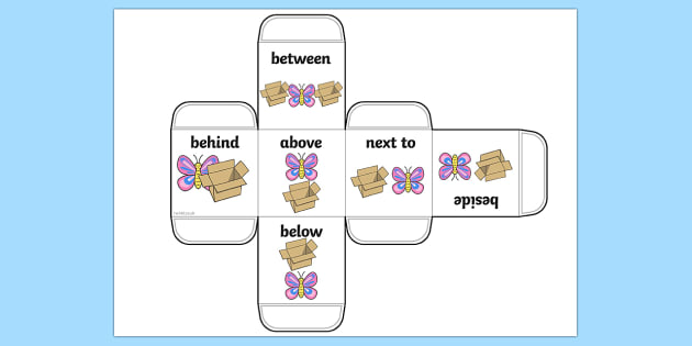 Between these. Prepositions of place dice. In on under Board game. Dice with prepositions of place. Prepositions in on under Board game.