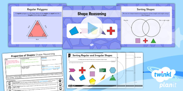 PlanIt Maths Y5 Properties of Shapes Lesson Pack Regular and Irregular