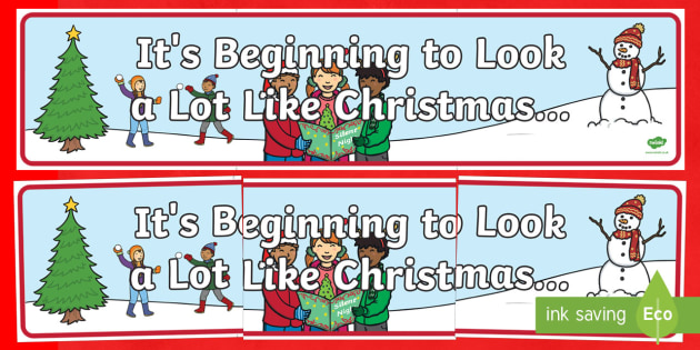 Download It's Beginning to Look a Lot like Christmas..... Banner