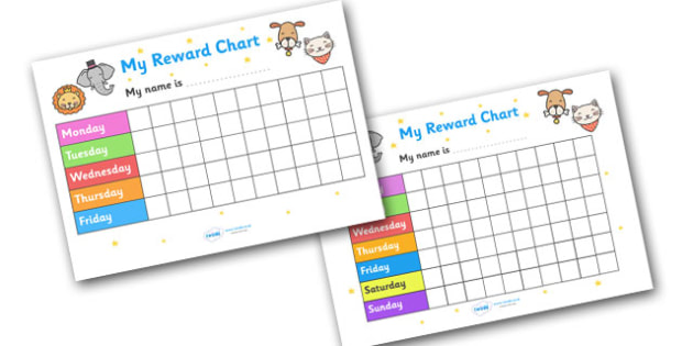 FREE! - 👉 My Reward Chart (Animals) (teacher made)