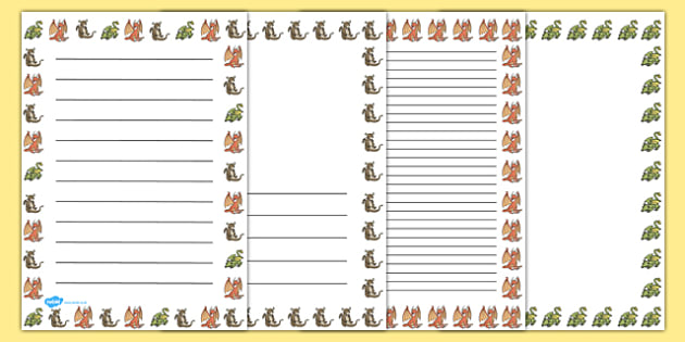 Dragon Page Borders (teacher made)