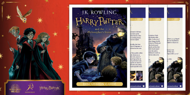FREE! Harry Potter and the Philosopher's Stone: Discussion Guide