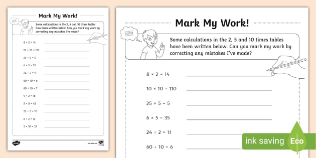 2 5 and 10 times tables homework