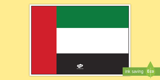 UAE Flag Display Poster