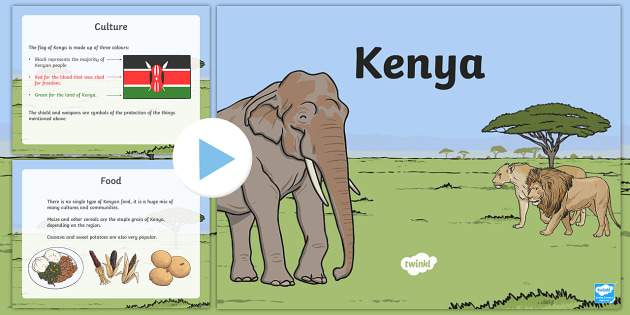 Kenya Information PowerPoint - kenya, kenya powerpoint, kenya