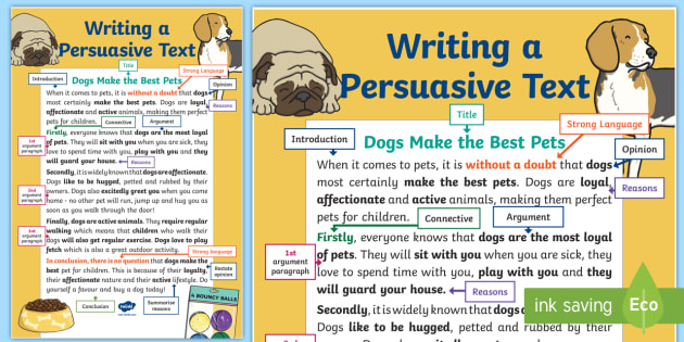 persuasive text examples for kids