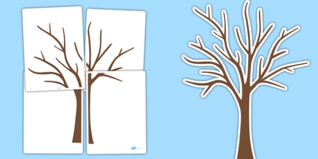 Large Tree Template For Wall Printable - Printable Templates Free