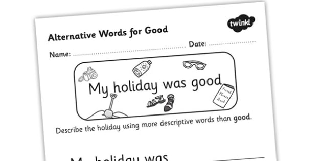 alternative-words-for-good-worksheet-teacher-made