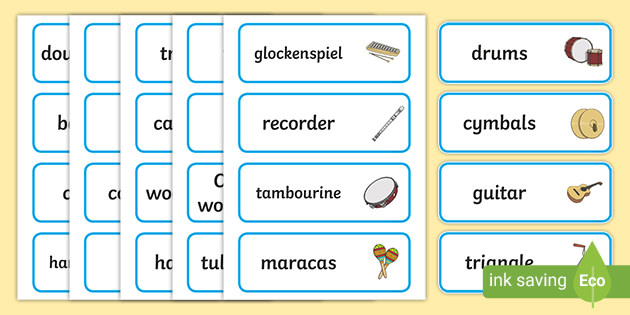 FREE! - Music Topic Word Cards (teacher made)