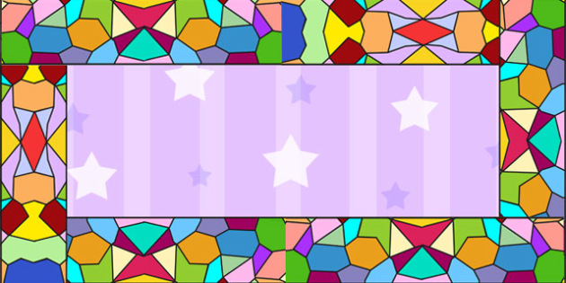 Stained Glass Window Display Border Display Borders Re 0701