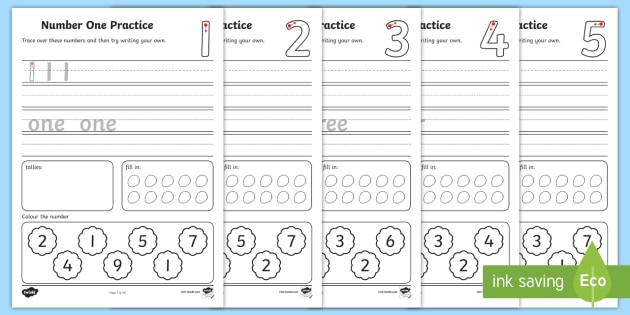 practicing numbers worksheet teacher made