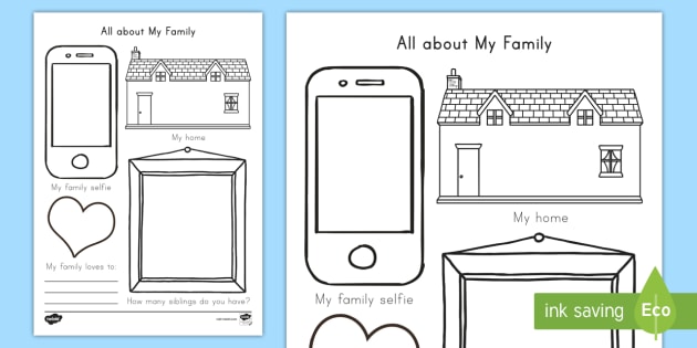 worksheet family ks1 my Activity about All My / family   Sheet Family Worksheet