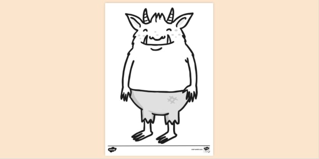 FREE! - Troll Colouring Sheet | Ready-made Colouring Sheet | Twinkl
