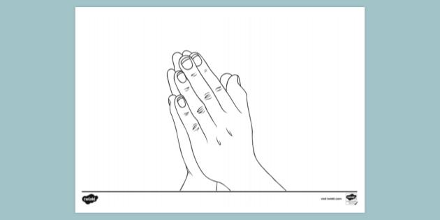 FREE! - Prayer Colouring Page - Easy to Print | Colouring Sheets