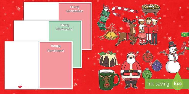 Free Make Your Own Christmas Cards Cut Outs
