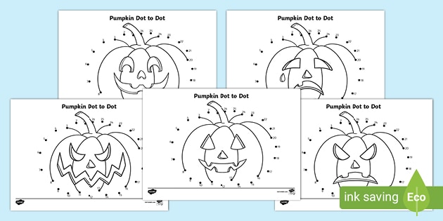 Pumpkin Do a Dot Worksheet - The Resourceful Mama