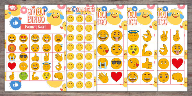 😊 Emoji Bingo Game Printable Twinkl Party