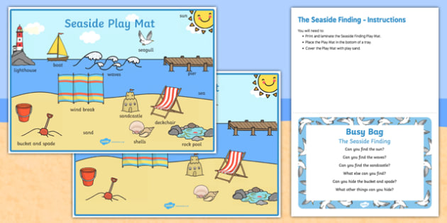 The Seaside Finding Busy Bag Prompt Card And Resource Pack 0104