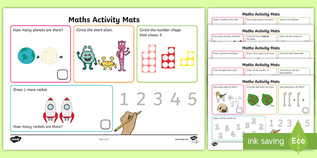 Eyfs Maths Activities - 40-60 Months Activity Mats