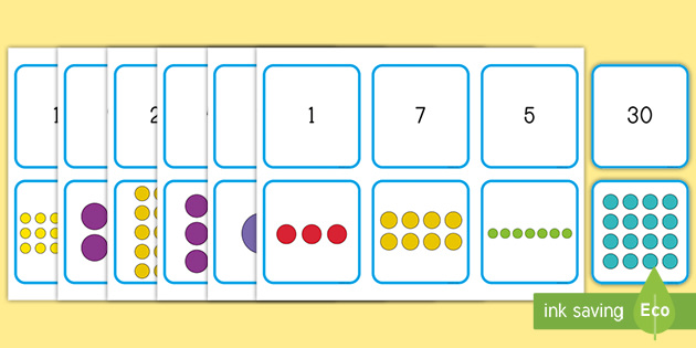 Math Arrays Matching Cards